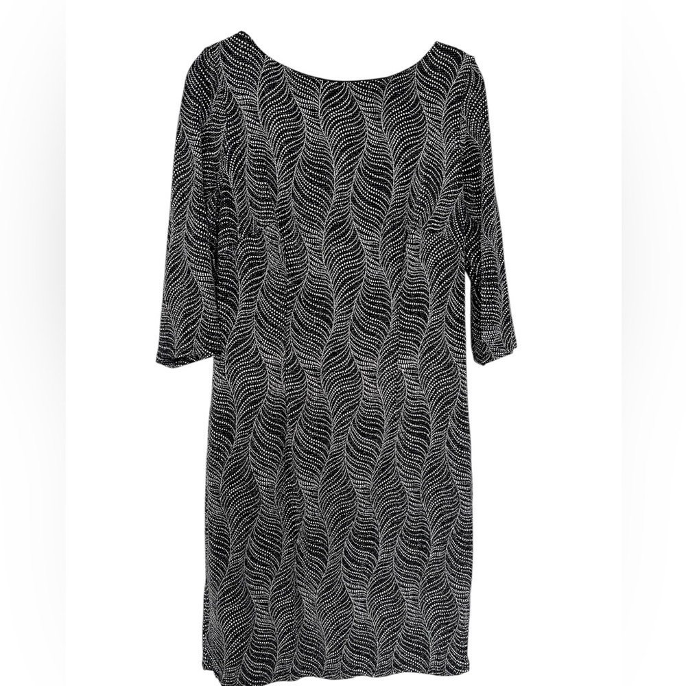 Michel Studio Scoop Back Beaded Bejeweled Half Sleeve Cocktail Dress Size 1X